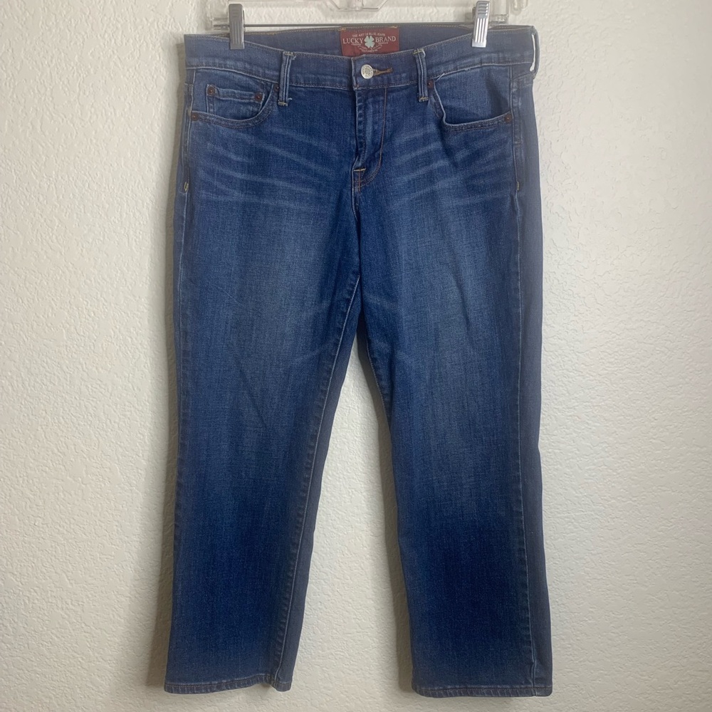 Lucky Brand Women's Dark Blue “Sweet N Crop” Jeans
